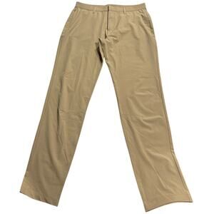 Fabletics Perfomance Golf Only Pant Classic Fit Mens Sz 35 x 34 (32) Tan Stretch